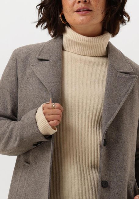 Grijze SELECTED FEMME Mantel SLFNEW ALMA WOOL COAT - large