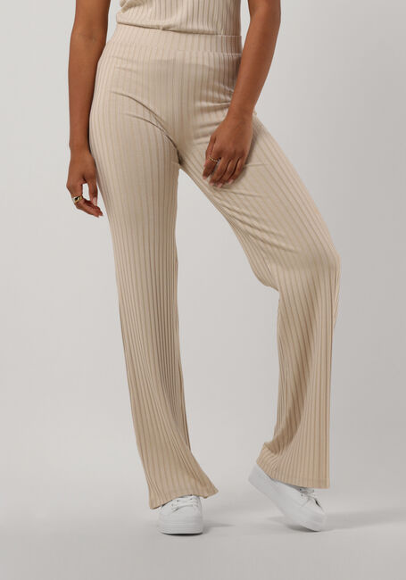 Centrum Renaissance voorjaar Beige CALVIN KLEIN Flared broek ELONGATED RIB PANTS | Omoda