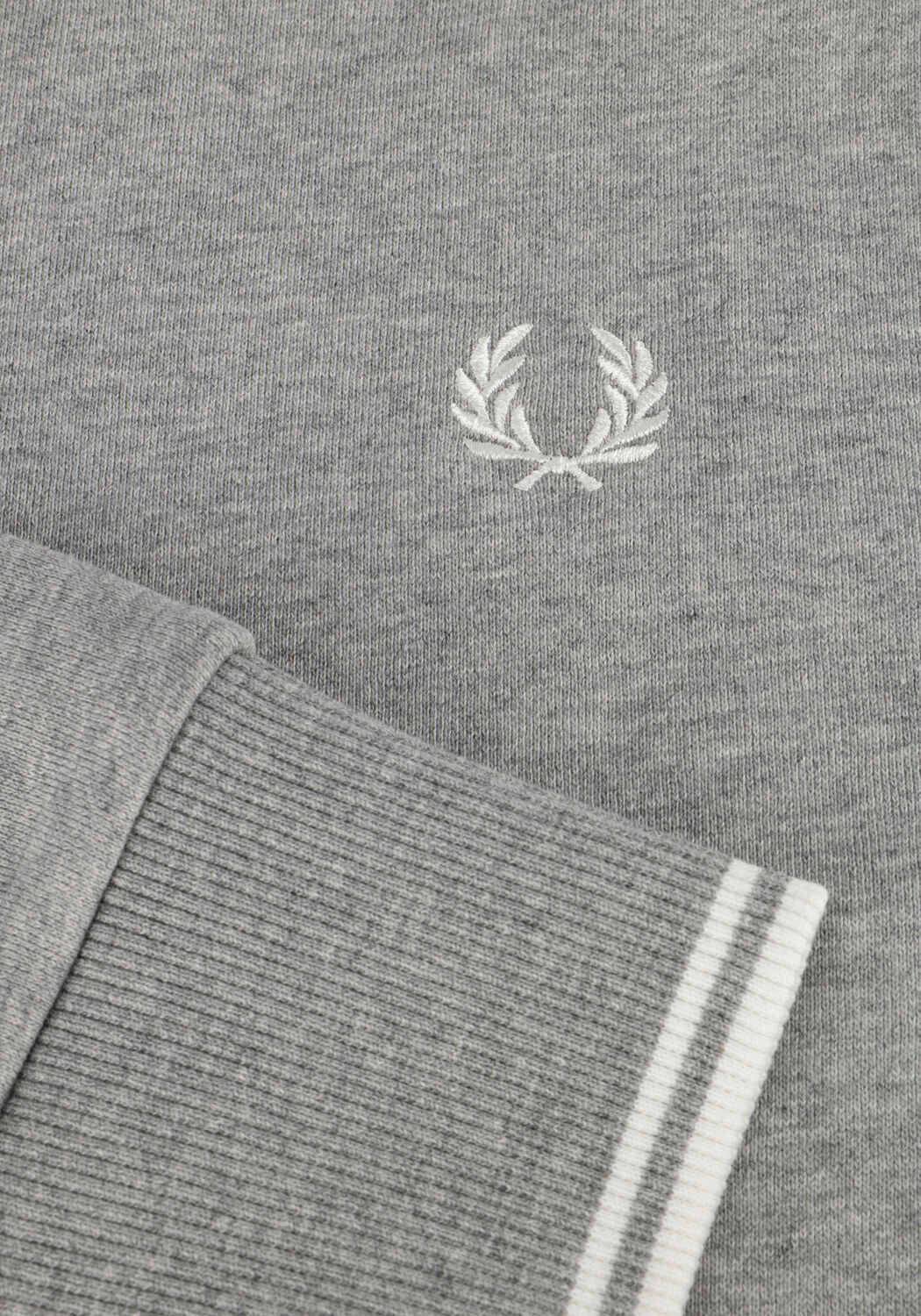 grijze fred perry trui crew neck sweatshirt