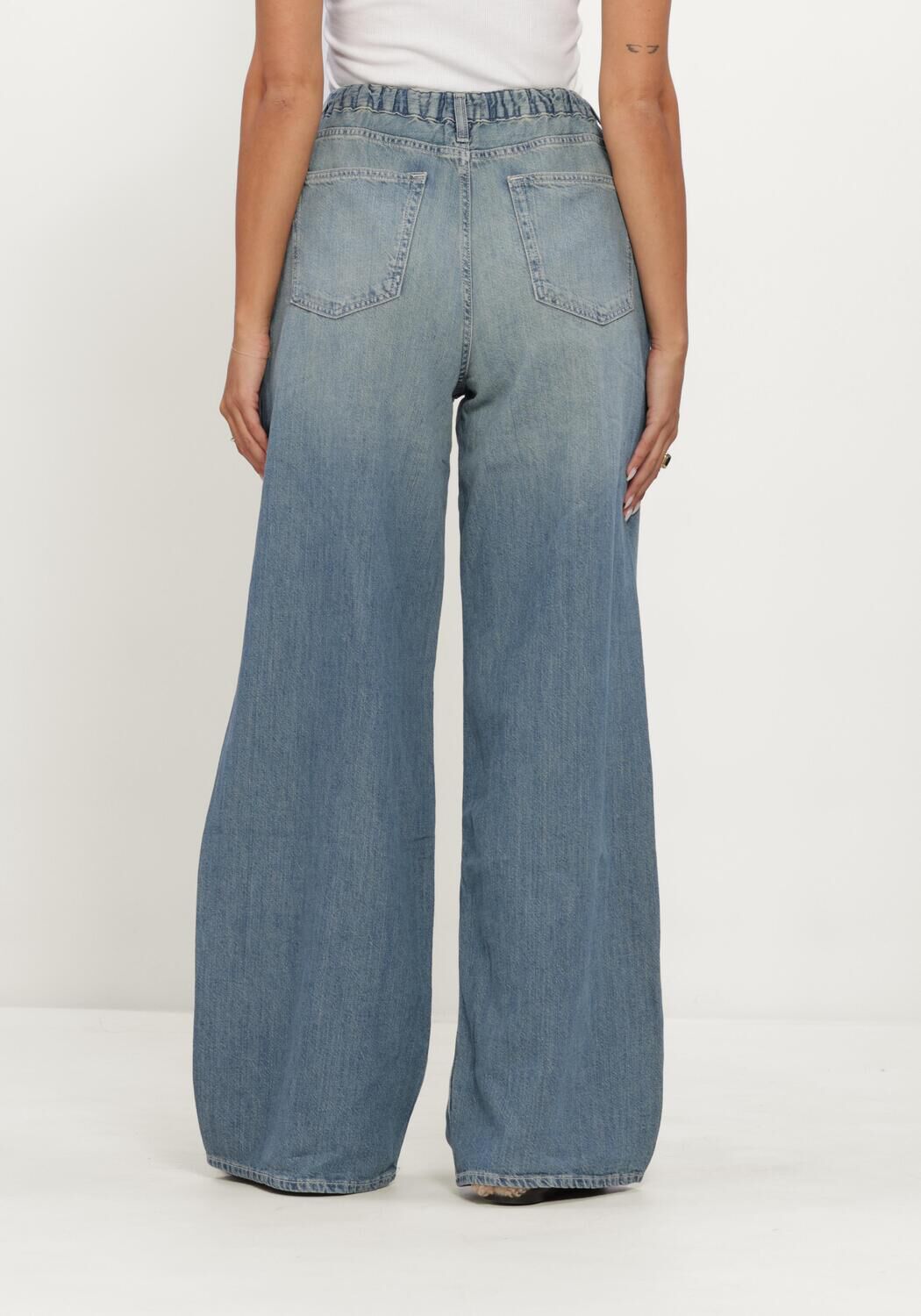 Lichtblauwe TOMMY JEANS Wide jeans CHARLIE MR LOOSE WD TIE CJ6039 - large