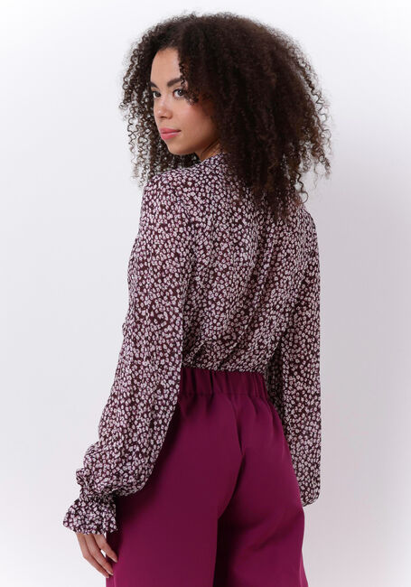 Paarse CATWALK JUNKIE Blouses BL DAWN FLOWERS - large