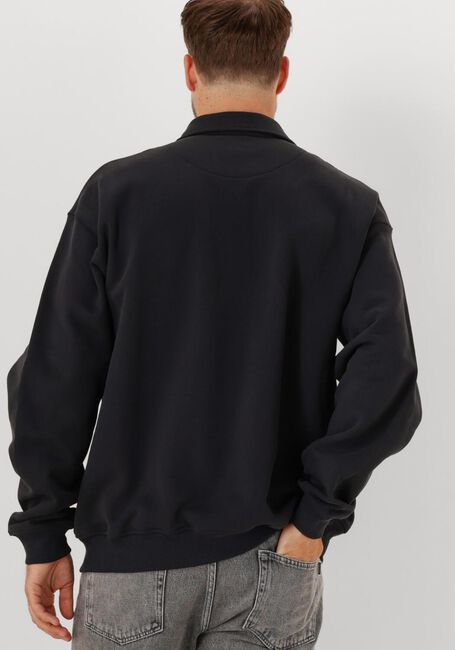 Zwarte WOODBIRD Sweater WBTOM ZIP POLO - large