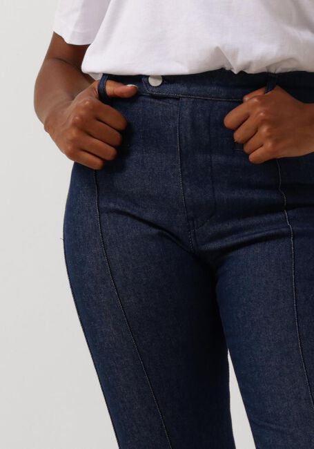 Blauwe VANILIA Wijde broek RINSED BOOTCUT HIGH WAIST JEANS - large