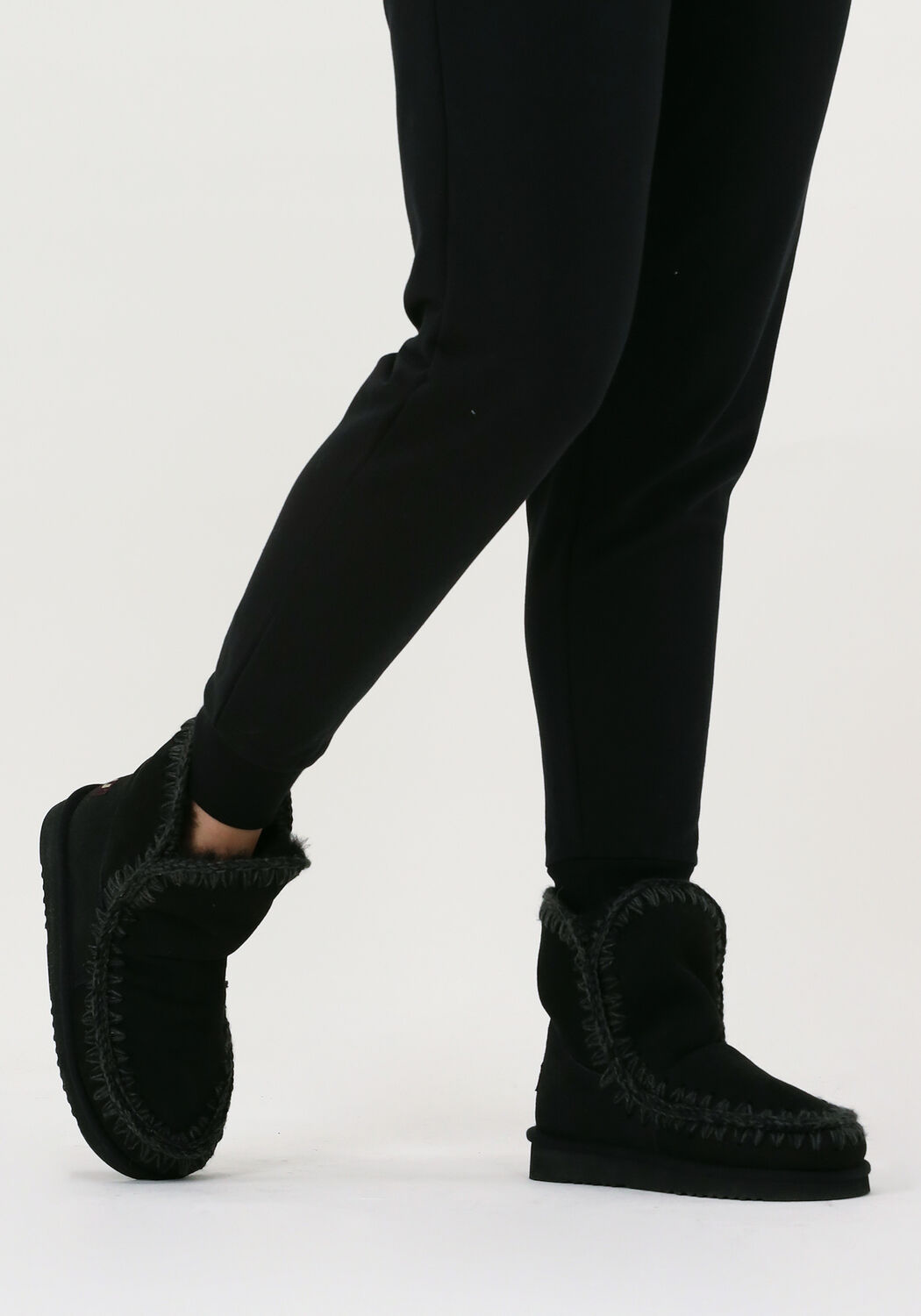 Zwarte MOU Vachtlaarzen ESKIMO 18 GLITTER LOGO - large