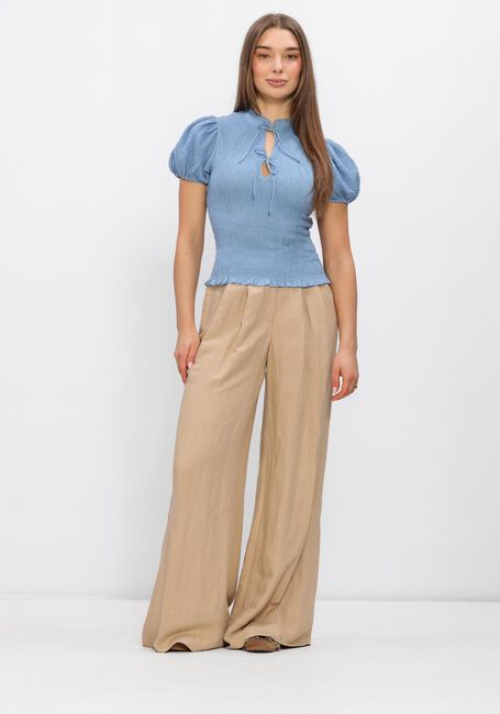 Blauwe ANTIK BATIK Blouses ANGELA SMOCK BLOUSE - large