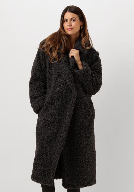 Zwarte UGG Teddy jas GERTRUDE LONG TEDDY COAT - large