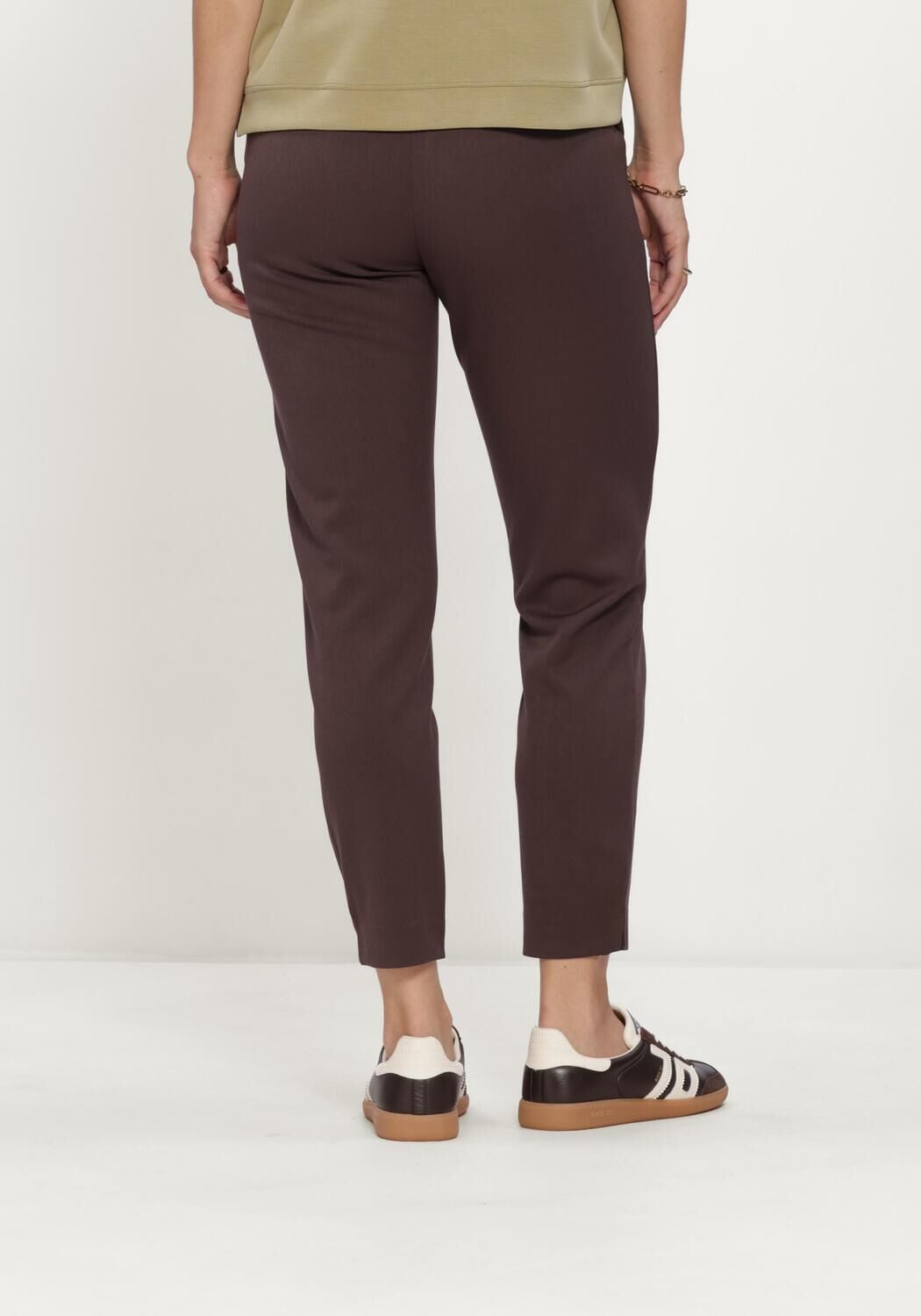 Bruine OBJECT Pantalon OBJLISA SLIM PANT NOOS - large