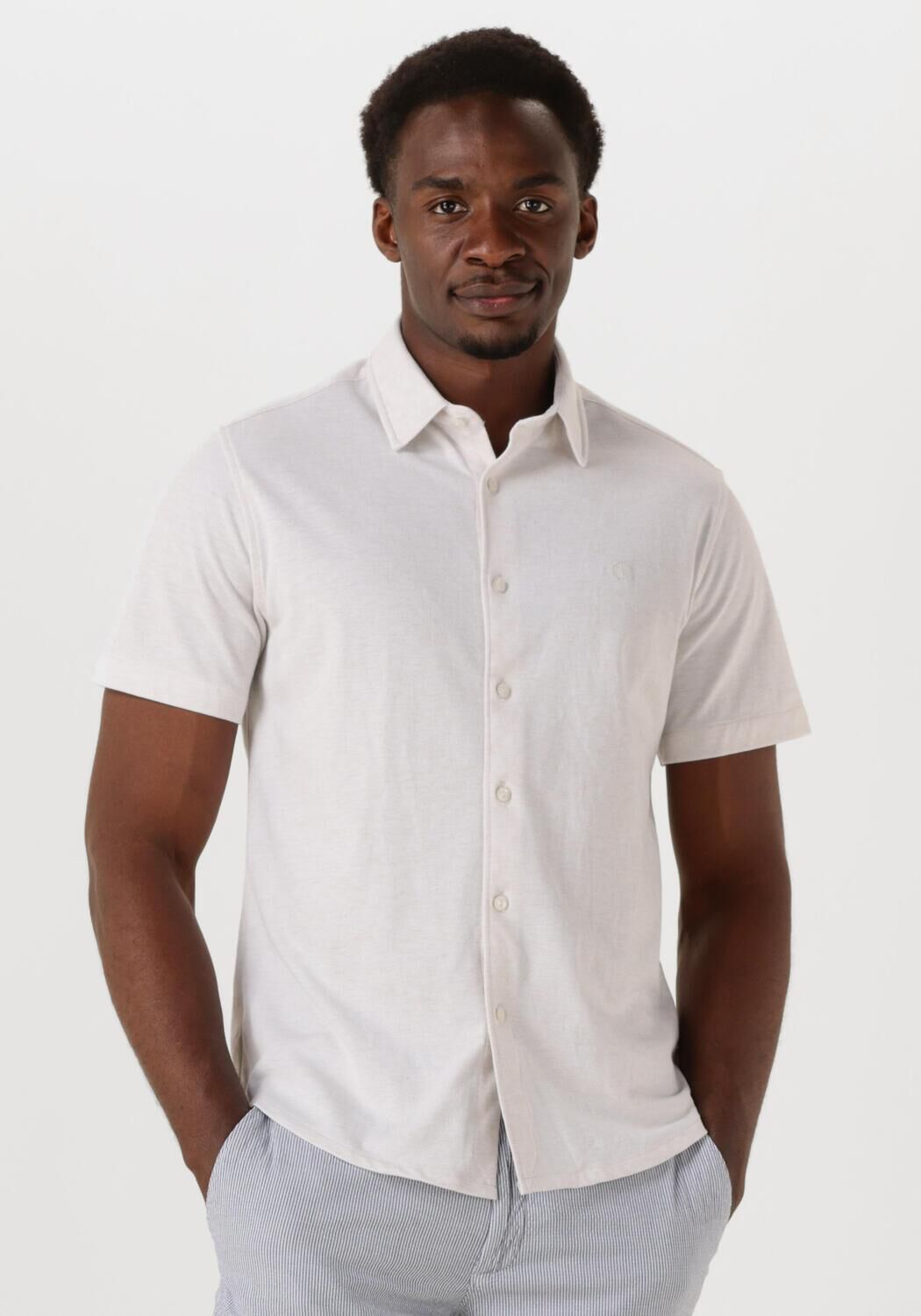 DSTREZZED Heren Overhemden Anthony Shirt Gebroken Wit