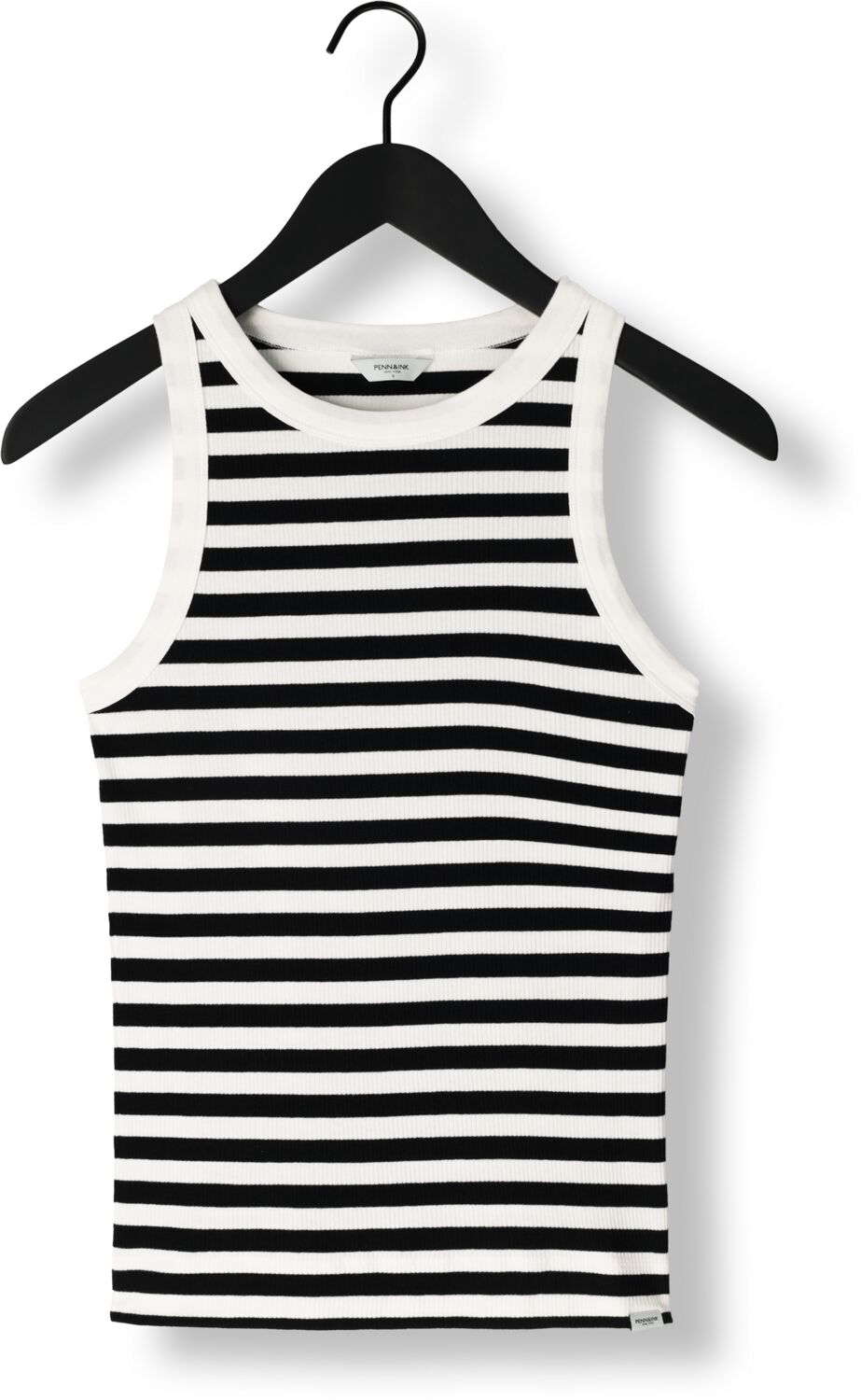 PENN & INK Dames Tops & T-shirts Singlet Small Stripe Zwart