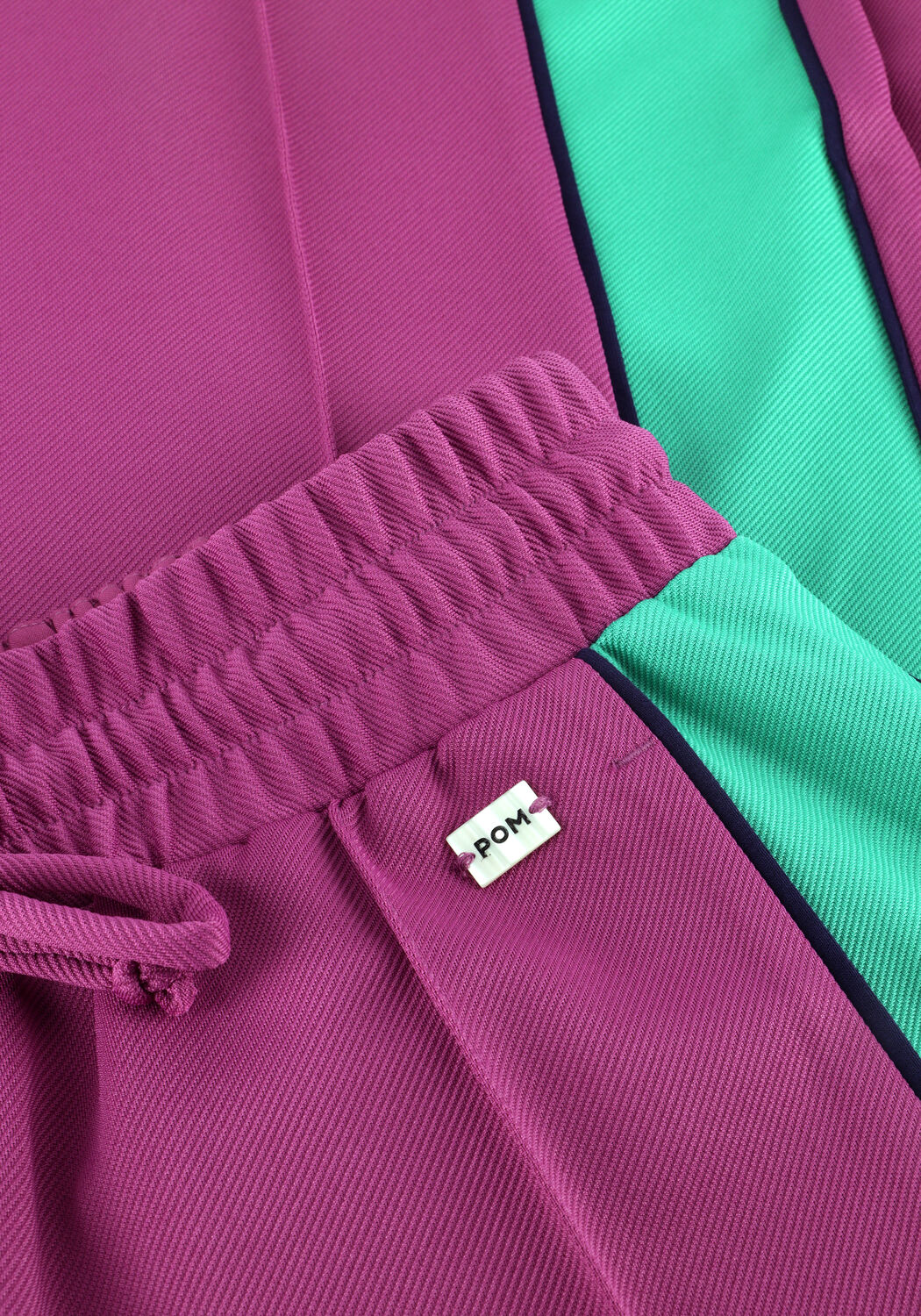 Paarse POM AMSTERDAM Broeken TRACKPANTS COLOURBLOCK WILD PURPLE - large