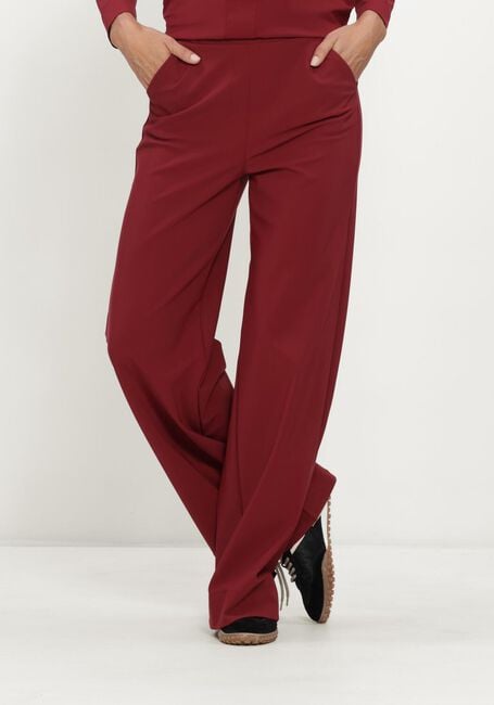 Bordeaux STUDIO ANNELOES Wijde broek LEXIE BONDED TROUSERS - large