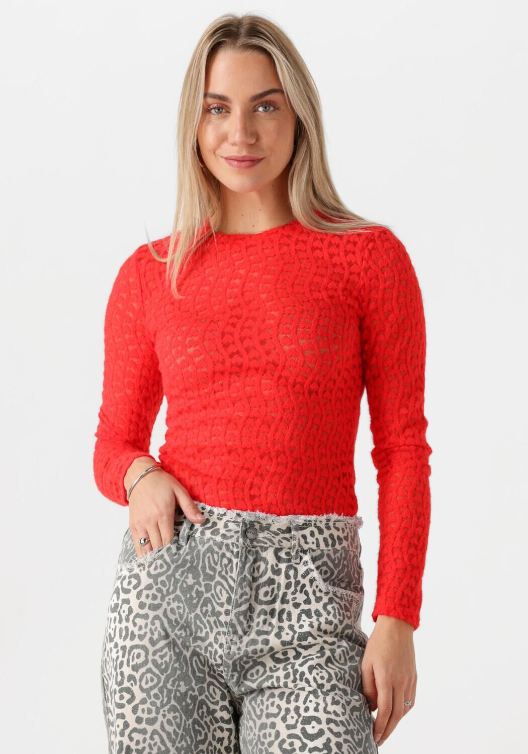 REFINED DEPARTMENT Dames Tops & T-shirts Maya Rood