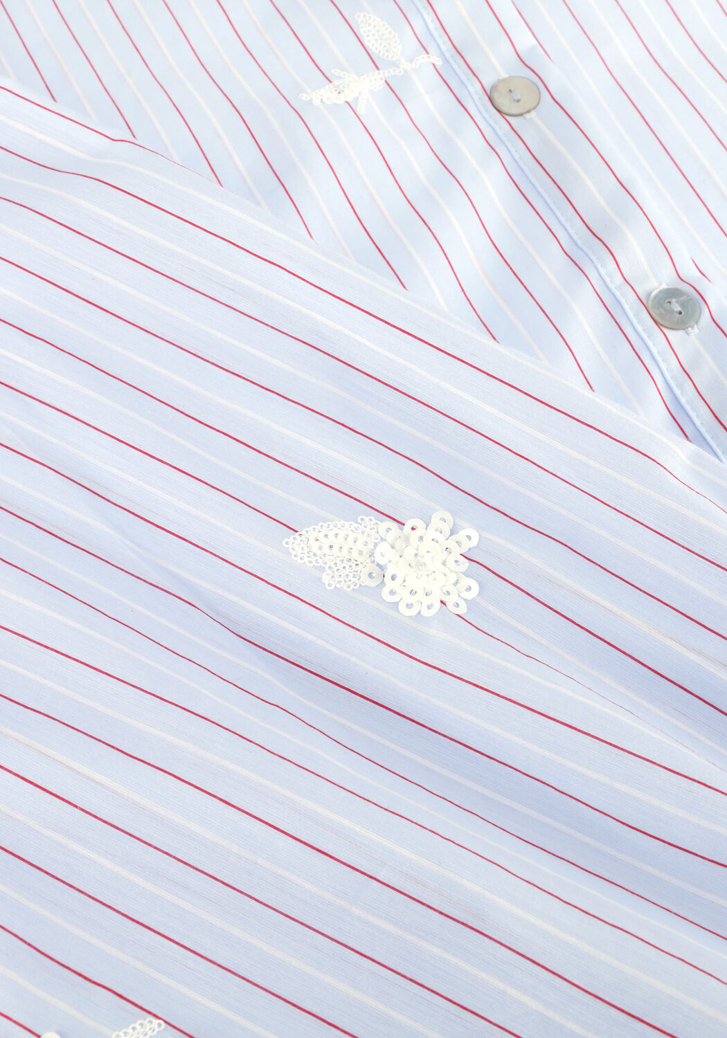 Blauwe NUKUS Blouses ROSA BLOUSE STRIPE - large