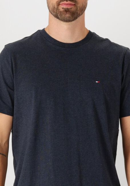 Donkerblauwe TOMMY HILFIGER T-shirt ESSENTIAL REG FIT HEATHER TEE - large
