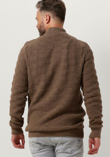 Bruine CAST IRON Coltrui MOCK NECK COTTON SOFT BOUCLE TURTLE - large