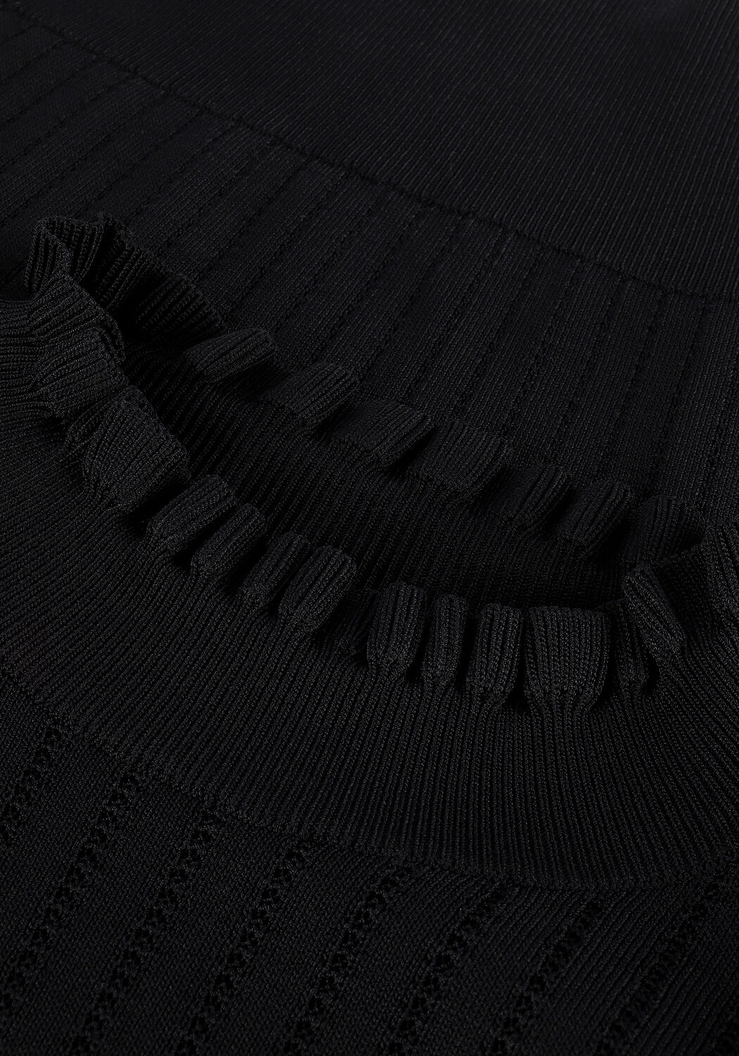 Zwarte SUMMUM Trui BALLOON SLEEVES SWEATER POINTE - large