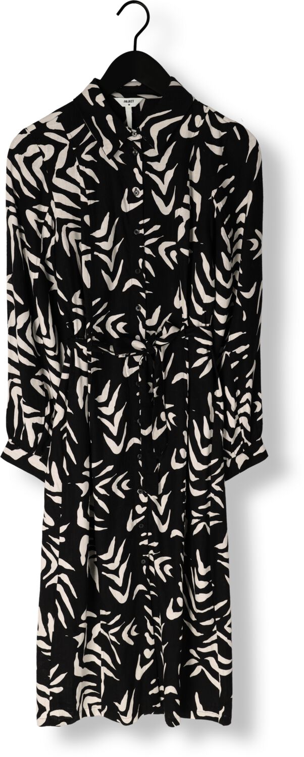 OBJECT Dames Jurken Objemira Tilda L s Dress Zwart