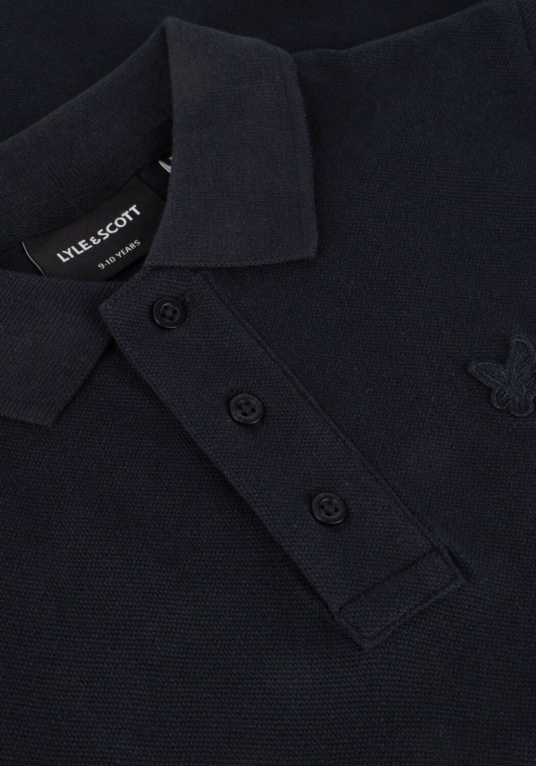 LYLE & SCOTT Jongens Polo's & T-shirts Linen Polo Shirt Donkerblauw