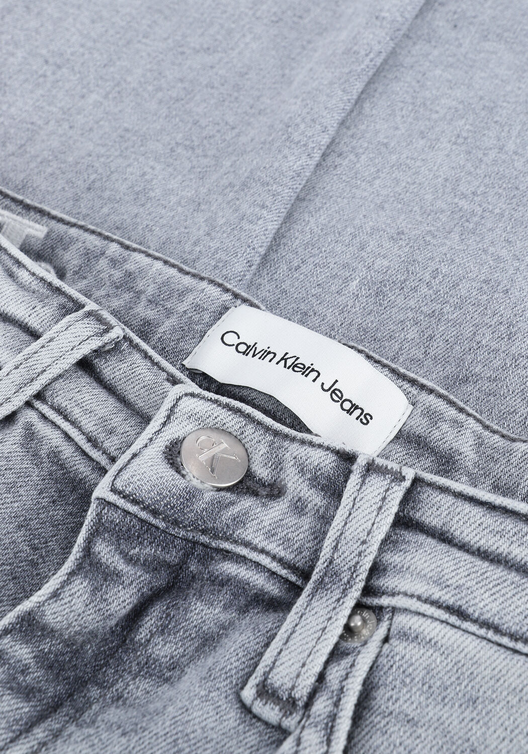 Lichtgrijze CALVIN KLEIN Skinny jeans HIGH RISE SKINNY ANKLE - large