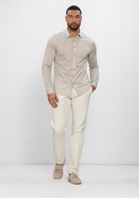 Beige CAST IRON Casual overhemd CF TECH FINE JERSEY - large