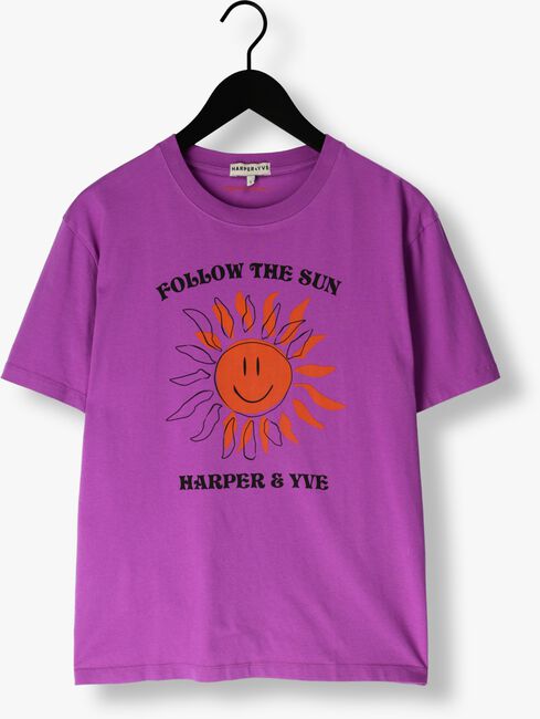 Paarse HARPER & YVE T-shirt SMILEY-SS - large