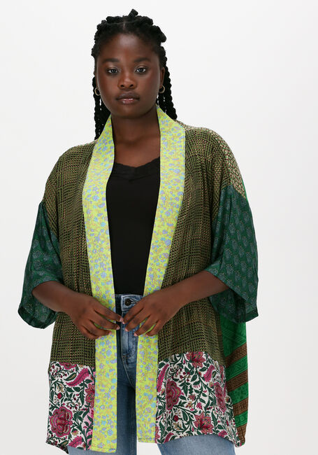 Groene SISSEL EDELBO Kimono LOTUS SHORT MIX KIMONO - large
