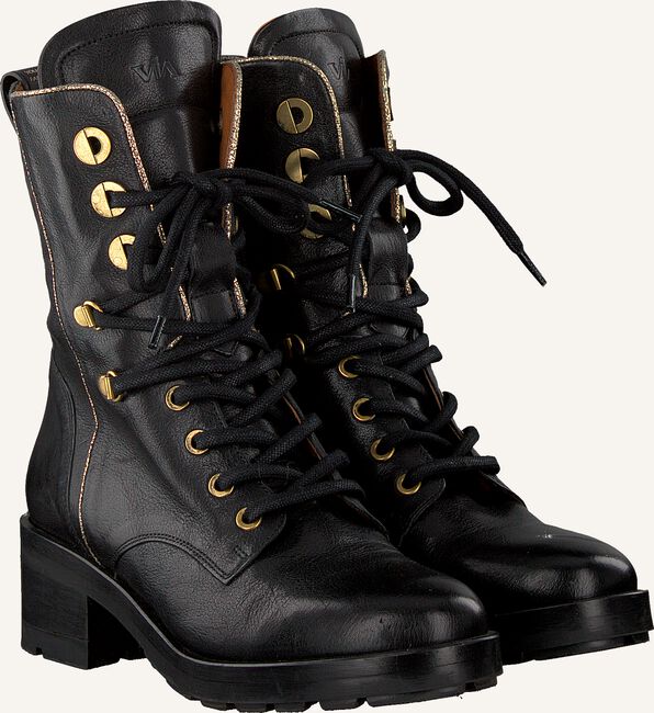 Zwarte VIA VAI Veterboots STINE CORE Zwarte VIA VAI Veterboots STINE CORE - large