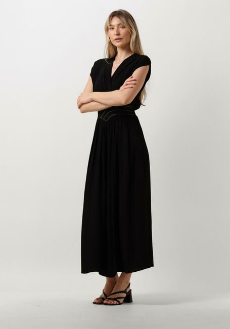 Zwarte LOUIZON Maxi jurk YACINTHE - large