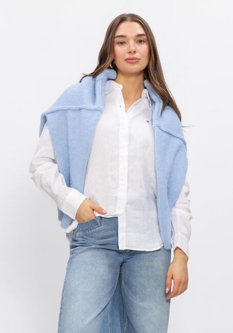 Witte TOMMY HILFIGER Blouses ESS LINEN RELAXED LS - large