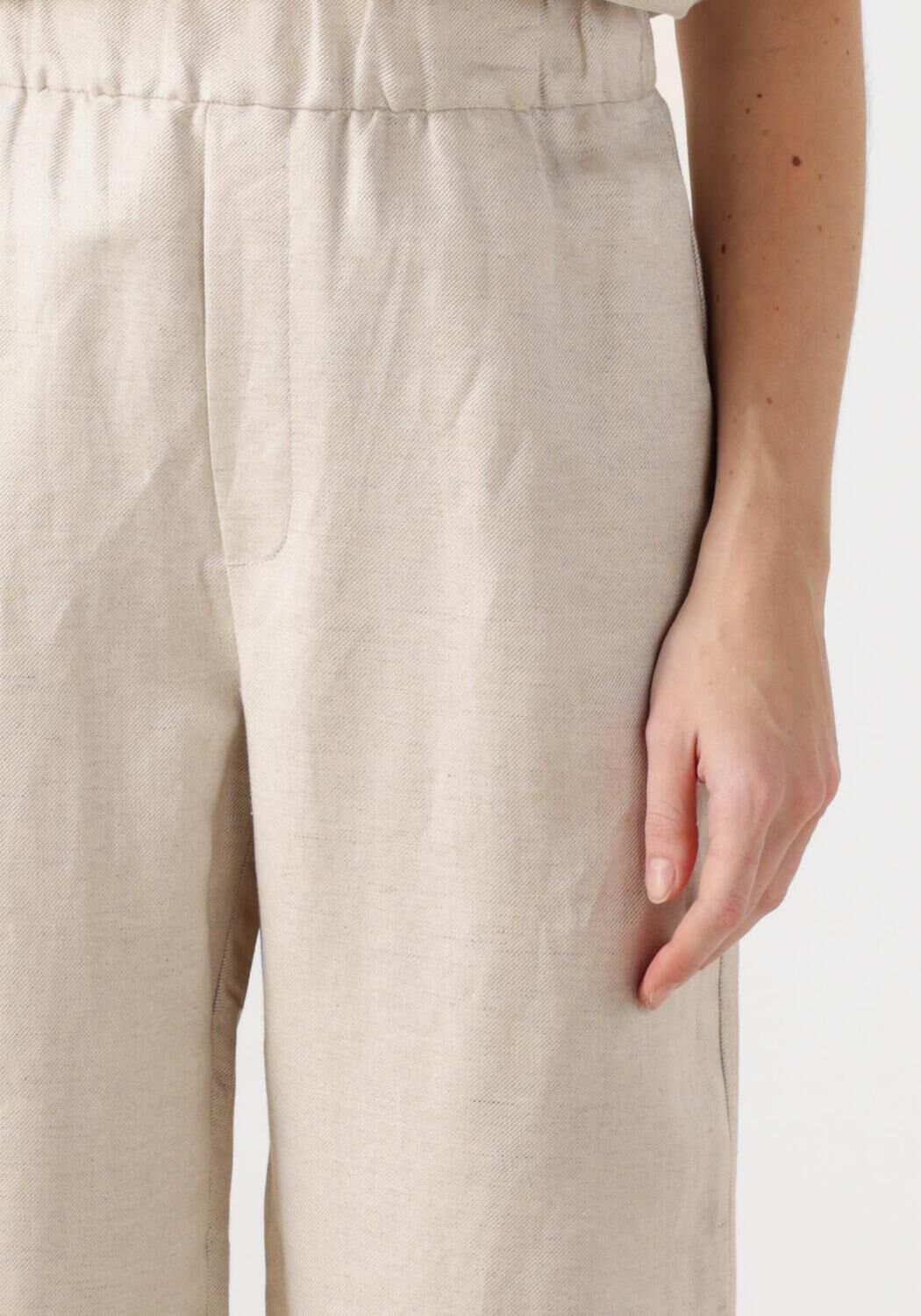 MINUS Dames Broeken Sabbi Linen Pant Zand