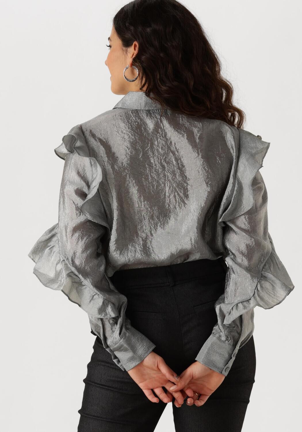 MINUS Dames Blouses Mslemaja Shirt Grijs