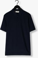 Donkerblauwe SELECTED HOMME Polo SLHBERG SS KNIT POLO NOOS