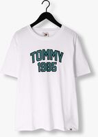 Witte TOMMY JEANS T-shirt TJM REG TOMMY VARSITY SPORT TEE