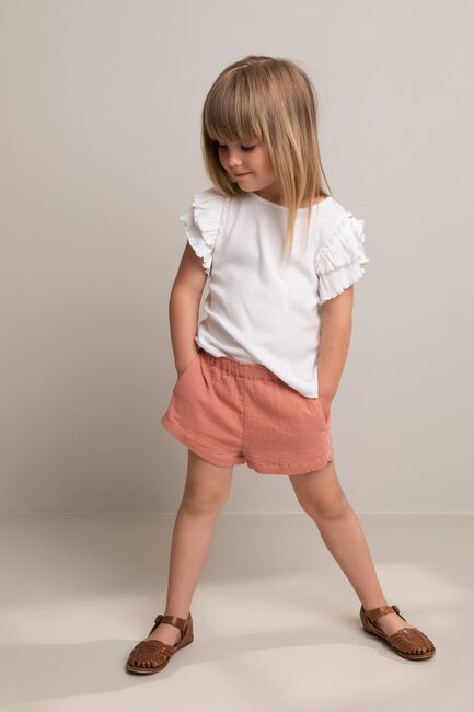 Beige MARMAR COPENHAGEN T-shirt TAVORA FRILL - large