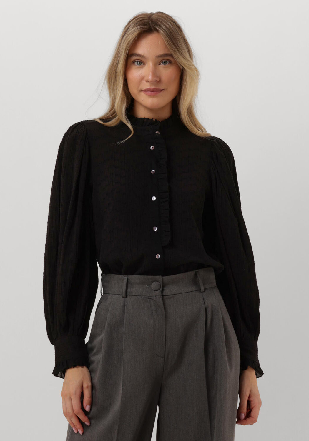 ANTIK BATIK Dames Blouses Yvette Blouse Zwart