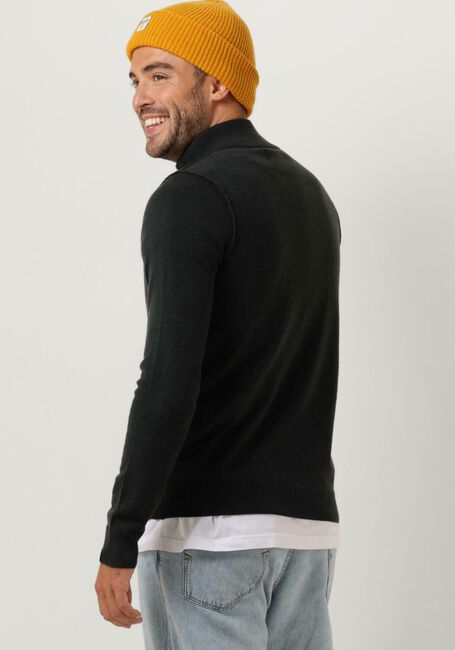 Donkergroene BUTCHER OF BLUE Trui CLIFDEN HALFZIP - large