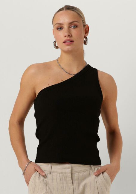 Zwarte SELECTED FEMME Top SLFANNA ONE SHOULDER TOP - large