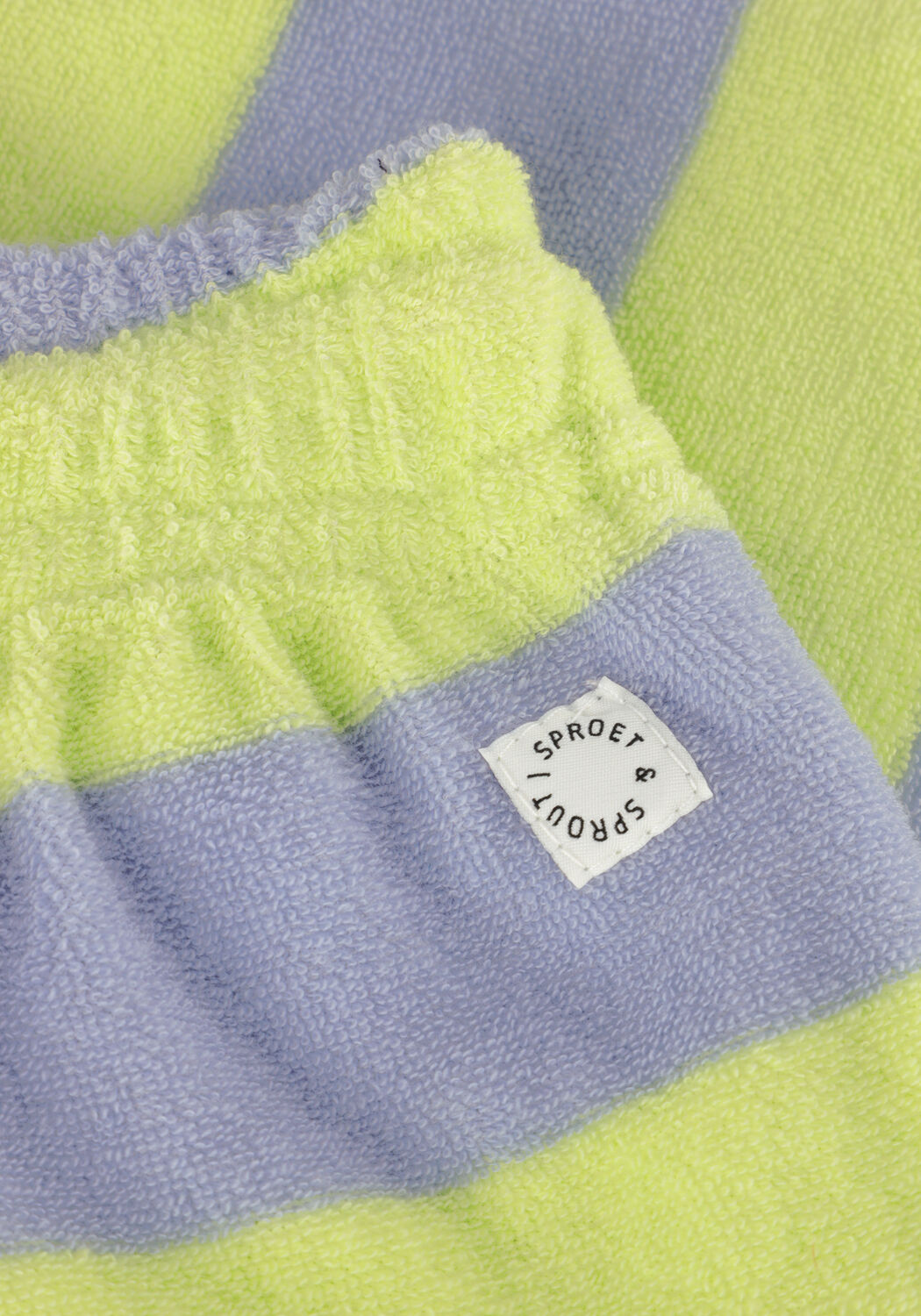 Sproet & Sprout Jongens Broeken Terry Stripes Shorts Lime