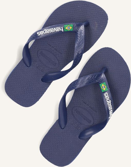 Blauwe HAVAIANAS Teenslippers BRASIL LOGO KIDS Blauwe HAVAIANAS Teenslippers BRASIL LOGO KIDS - large