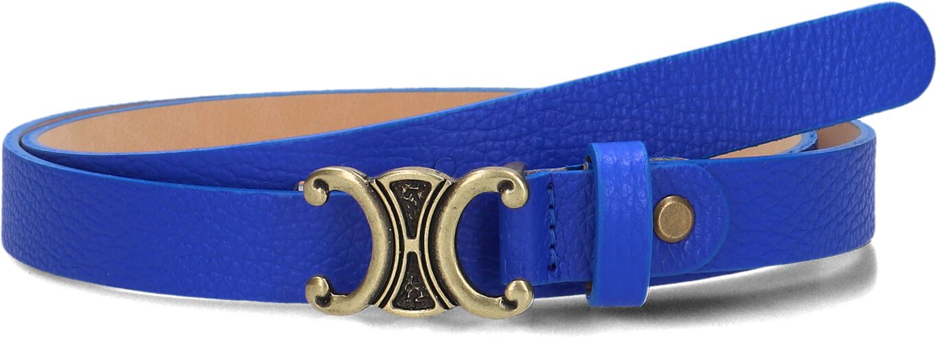 Notre-v Blauwe Leren Riem Eline Blue Dames