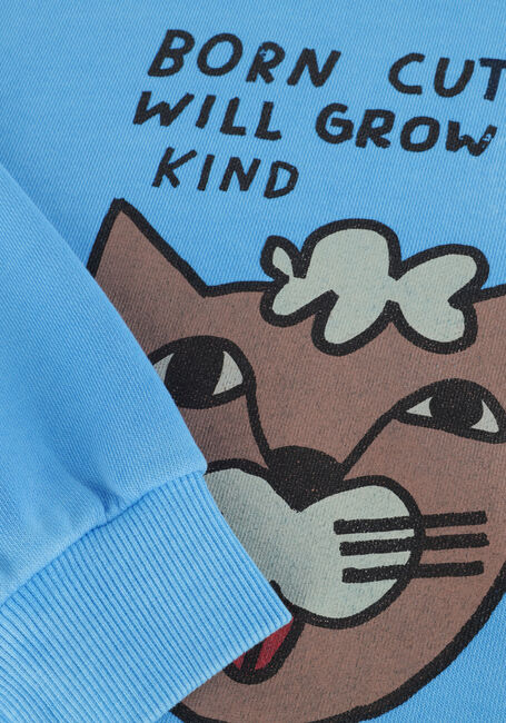Blauwe Jelly Mallow Sweater CAT PIGMENT SWEATSHIRT - large