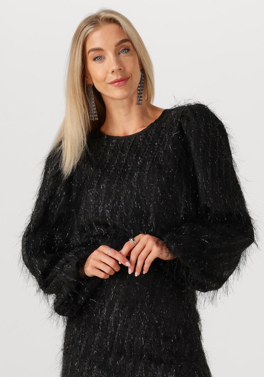 Studio AMAYA Dames Blouses Velvet - Zwart
