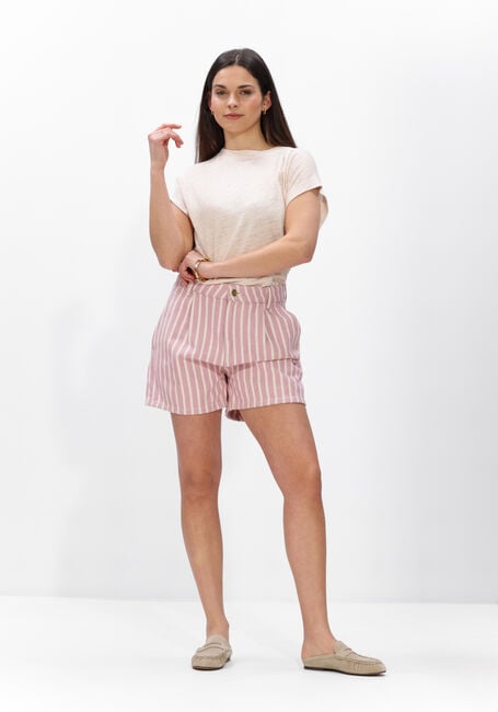 Roze BY-BAR Korte broek JUNE STRIPE SHORT - large