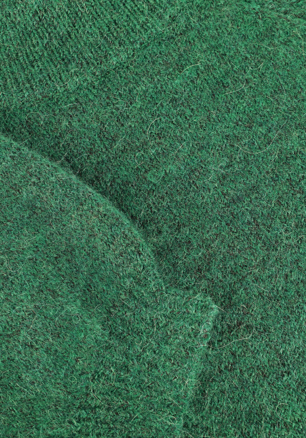 Groene Y.A.S. Midi jurk YASBALIS LS FUNNEL KNIT DRESS - large