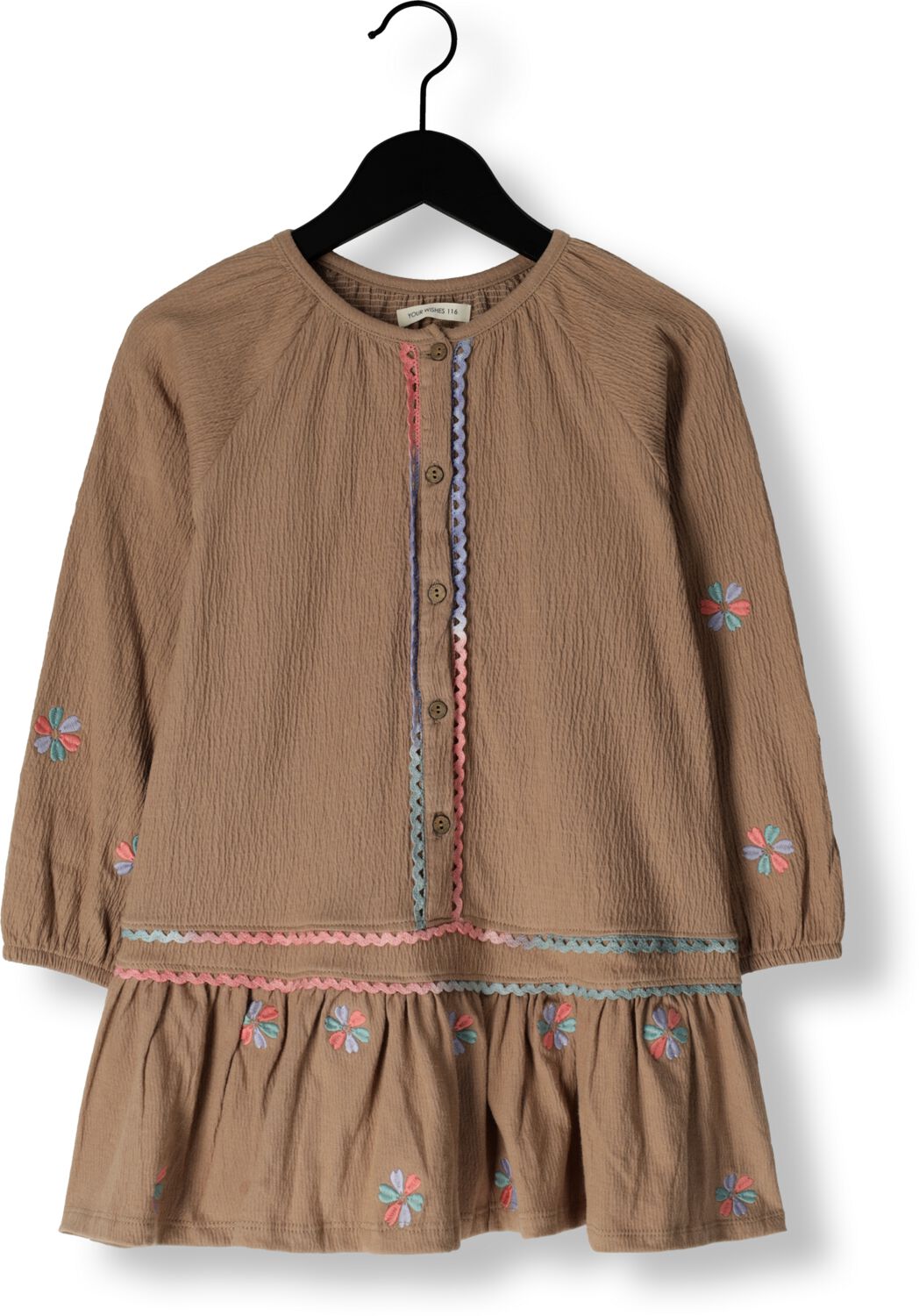 YOUR WISHES Meisjes Jurken Wavy Flowy Dress Bruin