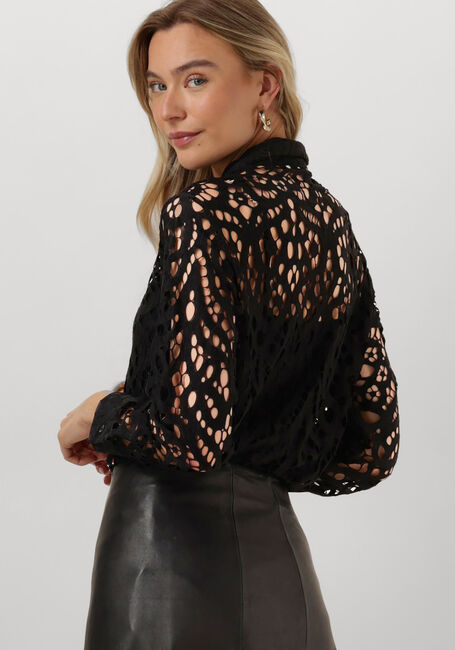 Zwarte VANILIA Blouses LACE TUNIC BLOUSE - large