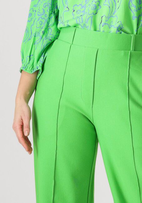 Groene JANSEN AMSTERDAM Wijde broek ABBY BROEK HVM 439 WIDE LONG - large