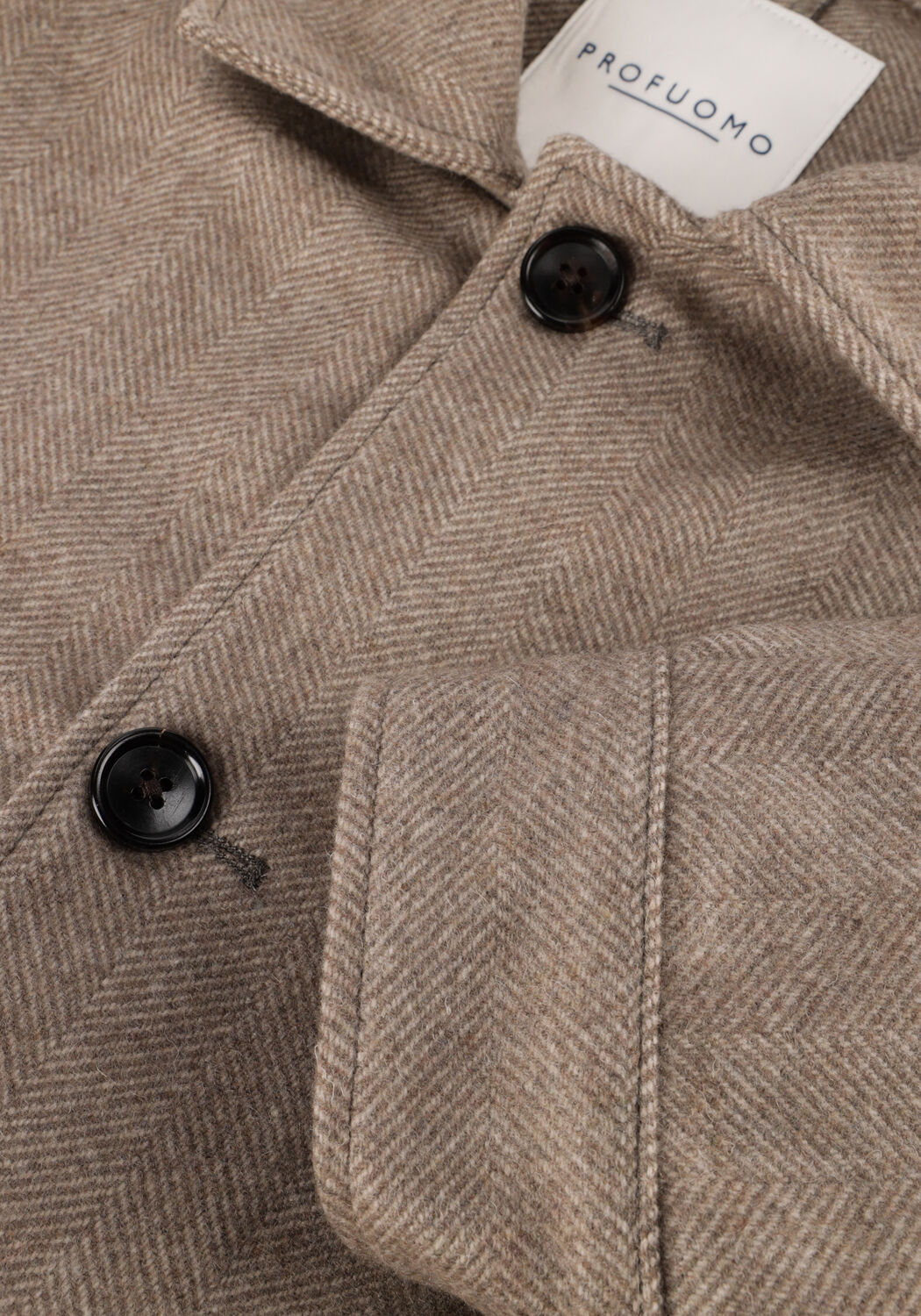 Beige PROFUOMO Overshirt OVERSHIRT HB SMALL - large