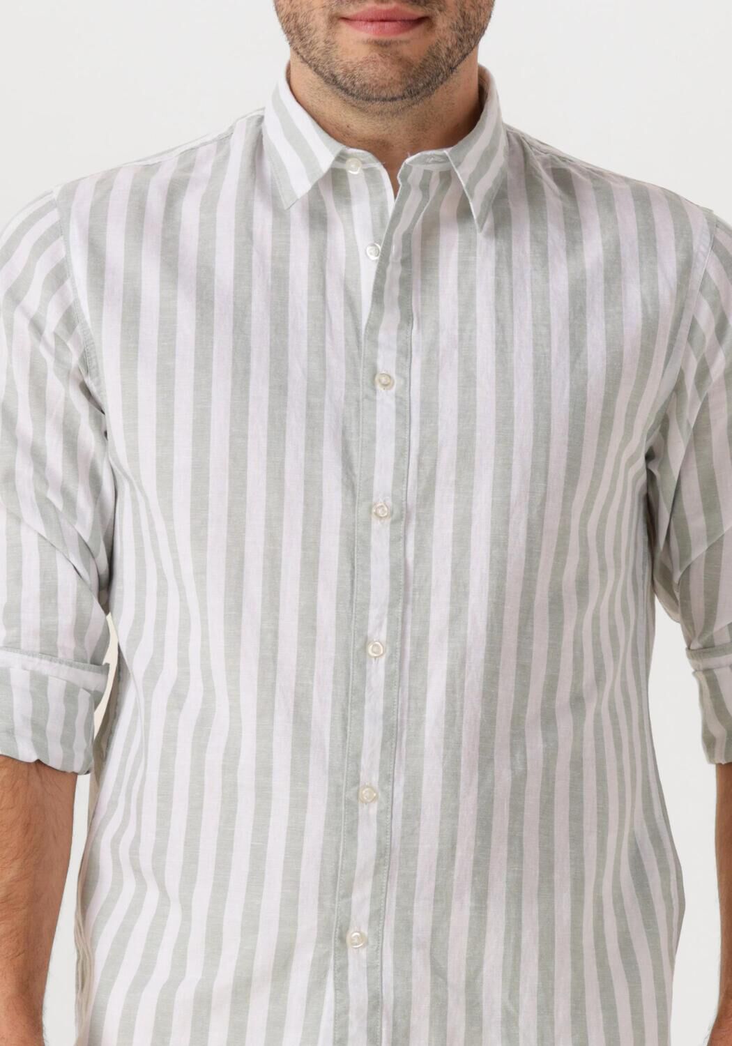 SELECTED HOMME Heren Overhemden Slhslim-sun Shirt Ls Noos Groen