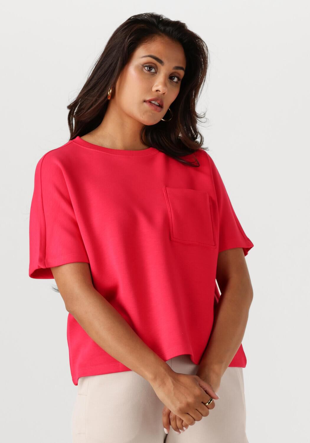 MSCH COPENHAGEN Dames Tops & T-shirts Mschharissa Ima Q Ss Sweatshirt Rood